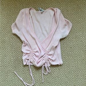 Cute pink Princess polly crop top